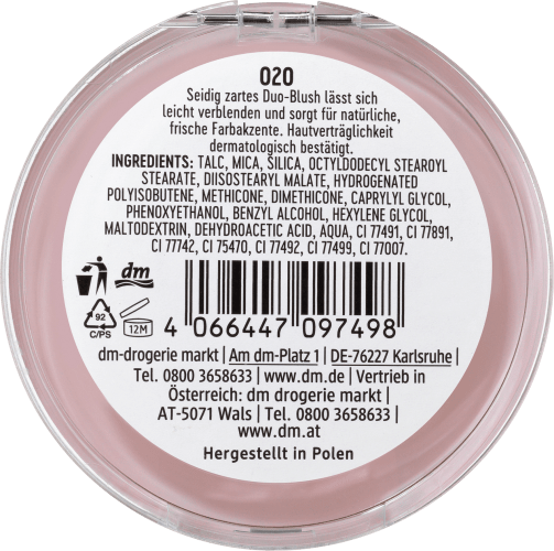 Blush Rosy Touch 4,5 020, g Duo Pink