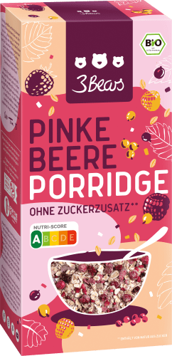 pinke Porridge, Beere, 350 g