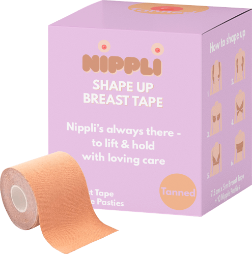 Shape Up Breast Tape Tanned, 5 m