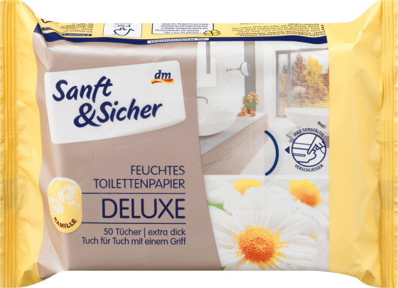 Feuchtes Toilettenpapier Kamille Nachfüllpack, 50 St