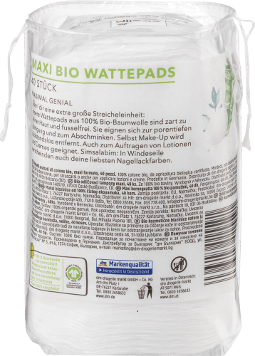 Wattepads Bio Maxi, 40 St