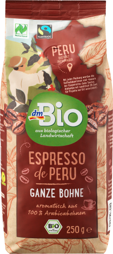 Espresso de Peru, ganze Bohne, 250 g