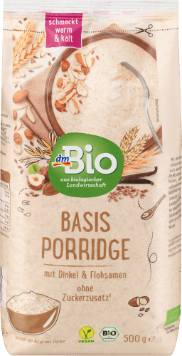 Porridge, Basis mit Flohsamen, Dinkel g & 500