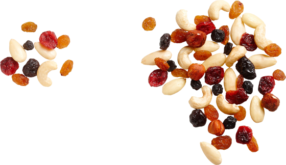 Nuss- & Trockenfrüchtemischung Cashew, Sultanine, & Kirsche, Cranberry, Blaubeere g Haselnuss, Mandel, 150