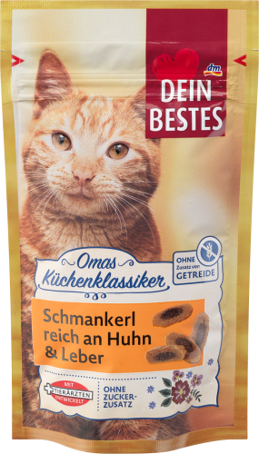Katzenleckerli Schmankerl mit Huhn Küchenklassiker, g & Omas Leber, 50