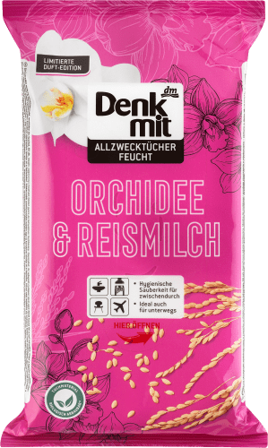 Feuchte Allzwecktücher Reismilch & Orchidee, 50 St