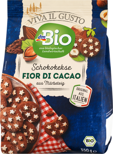 Schokokekse Fior di Cacao aus Mürbeteig, 350 g