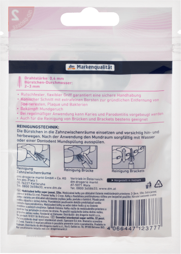 Interdentalbürsten rosa 0,4 St mm 2, 32 ISO