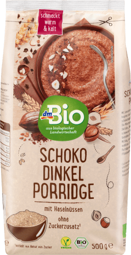 Porridge, Schoko Dinkel mit Haselnüssen, 500 g