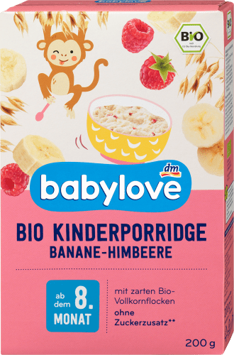 Porridge Banane & Himbeere ab dem 8. Monat, 200 g