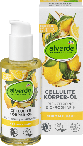 alverde ml Bio-Zitrone, 100 Körper-Öl Cellulite Bio-Rosmarin,