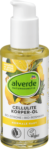 alverde Cellulite Körper-Öl Bio-Zitrone, Bio-Rosmarin, ml 100