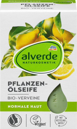 Pflanzenölseife Bio-Verveine, Seifenstück, 100 g