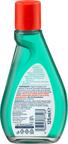 Mundwasser antibakteriell, ml Konzentrat 125