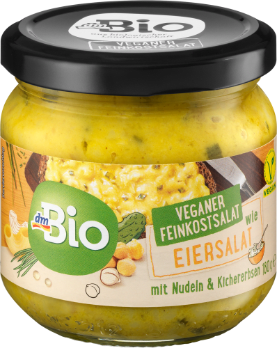 Feinkostsalat wie Eiersalat mit Nudeln & Kichererbsen, vegan, 180 g