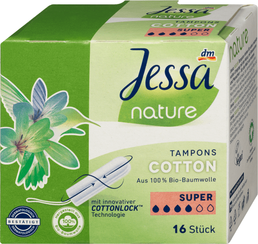 16 Tampons St nature, Cotton Super