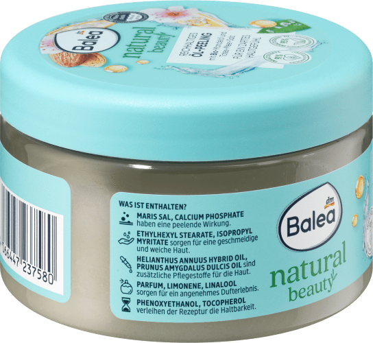 Natural Beauty Peeling Bio-Mandelöl, mit 300 g