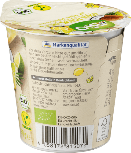 g Natur 160g*, 160 Zitrone-Limette Kokos dmBio