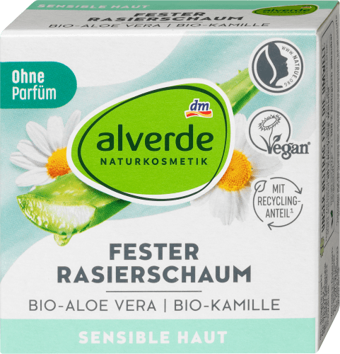 Fester Rasierschaum Bio-Aloe Bio-Kamille, Vera, 50 g