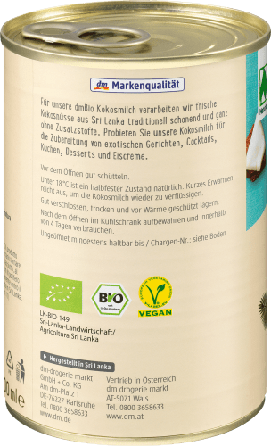 Kokosmilch, Naturland, 400 ml