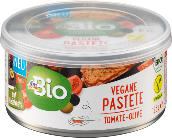 Brotaufstrich, Vegane Pastete Tomate Olive, 125 g | Fertiggerichte & Konserven