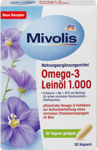 Omega-3 g St., Kapseln 1.000, Leinöl 46,6 30