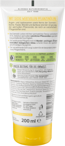 Körperlotion Cremeöl mit Bio-Arganöl Bio-Mandel, & 200 ml