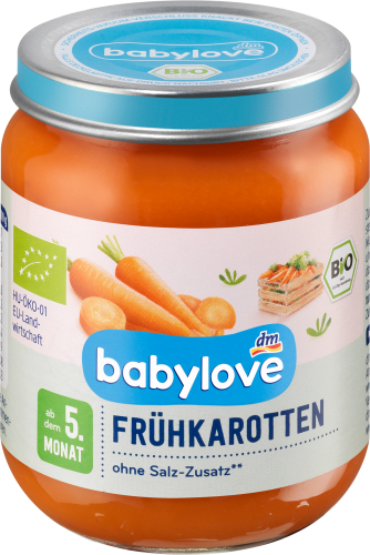 Gemüse Frühkarotte pur ab dem 5. Monat, 125 g | Babygläschen & Co.