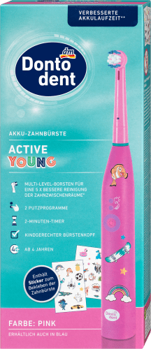 Akku Zahnbürste Active 1 pink, St Young