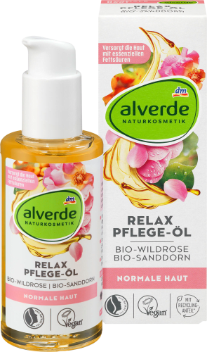 Körperöl Relax Bio-Wildrose, Bio-Sanddorn, 100 ml