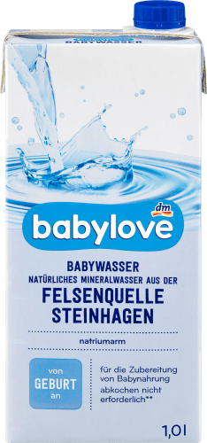 Babywasser von l Geburt 1 an