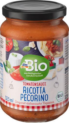 Pecorino, Ricotta & Sauce, 325 ml Tomatensauce