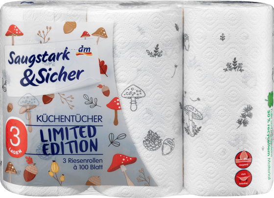 Küchentücher Design 3-lagig (3x100 Blatt), 3 St