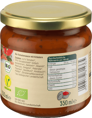 Tomatensoße, Kräuter, 350 ml