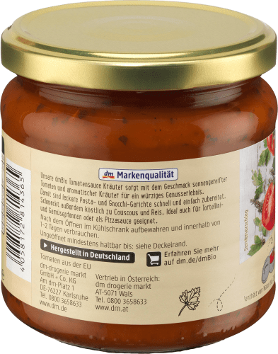 Tomatensoße, Kräuter, 350 ml