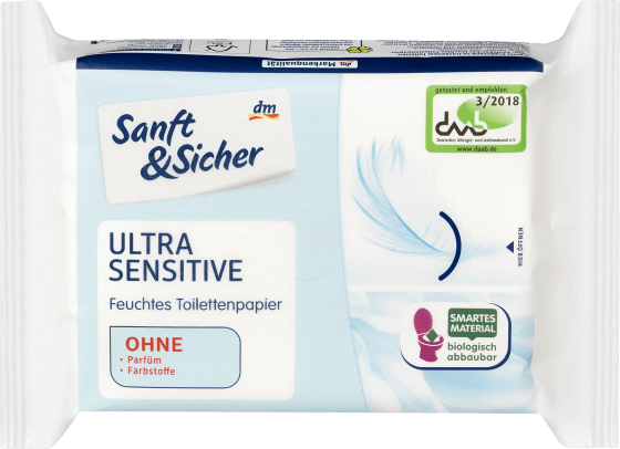 50 Feuchtes St Toilettenpapier Sensitive, Ultra