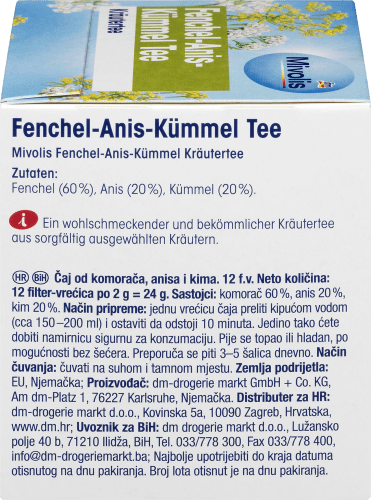 2,0 Tee Kräutertee, x (12 Kümmel 24 Fenchel- g g), Anis-