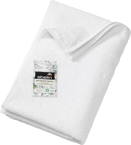 Frottee St 100 % 1 Bio-Baumwolle GOTS-zertifiziert, Duschtuch aus weiß