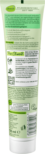 Zahnpasta Pro Climate mit 125 ml Kräuter-Extrakten, natürlichen