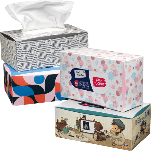 Taschentücher Box mit extra großen Taschentüchern (110 Stück), 110 St