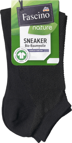 Sneaker Airmesh mit Bio-Baumwolle, Gr. 1 St 35-38, schwarz