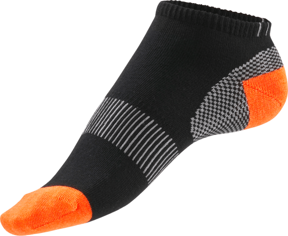 Sport Sneaker, schwarz & orange, Gr. 2 St 39-42