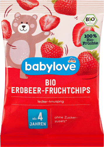 g 4 Erdbeer-Fruchtchips Bio ab Kindersnack Jahren, 12