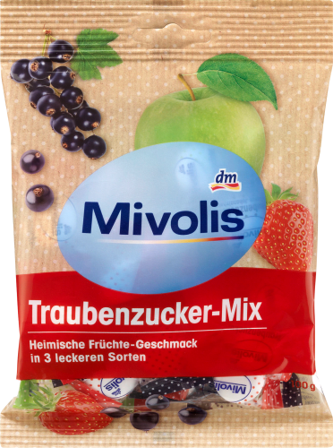 Früchte-Mix, 100 Traubenzucker, g