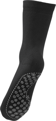 St 1 mit Socken Bio-Baumwolle, schwarz, ABS Gr. 43-46,