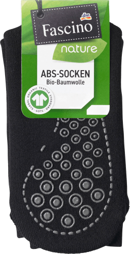 ABS Socken mit Bio-Baumwolle, Gr. 35-38, schwarz, 1 St
