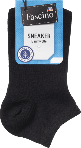 Sneaker mit Baumwolle, Gr. 35-38, schwarz, 1 St | Sneakersocken & Füßlinge