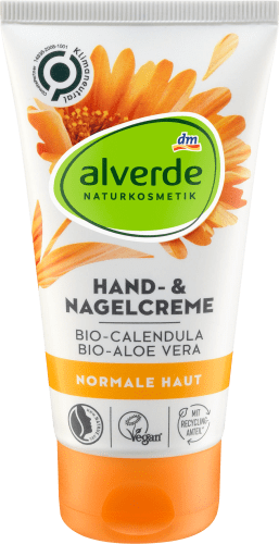 Hand- & Nagelcreme Bio Calendula & Bio Aloe Vera, 75 ml