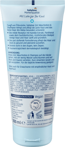 2in1 Waschlotion & ml sensitive, Shampoo 200