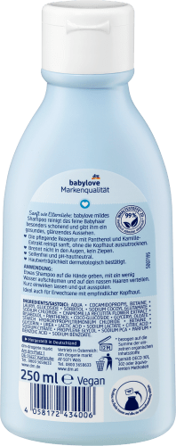 Shampoo Baby 250 ml mild, sensitive,